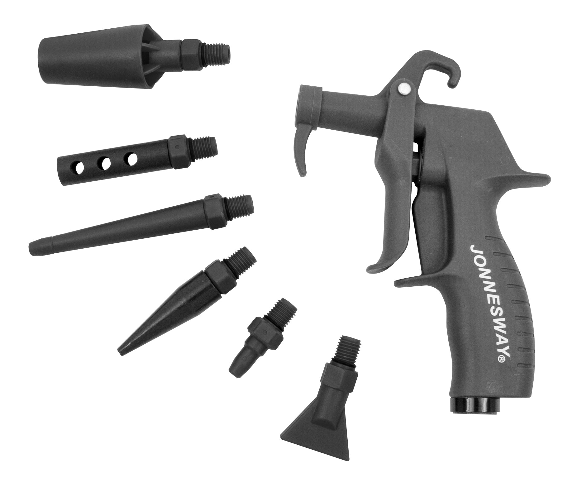 Pistolete de ar com acessórios