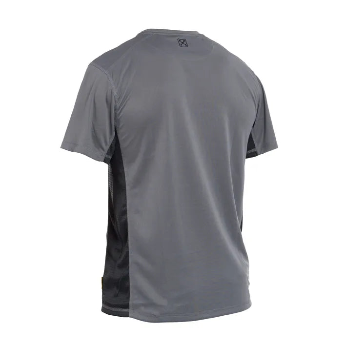 T-shirt de manga curta combinada JET GREY/GREY (1 UNIDAD)