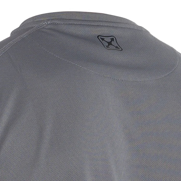 T-shirt de manga curta combinada JETGREY/RED (1 UNIDAD)