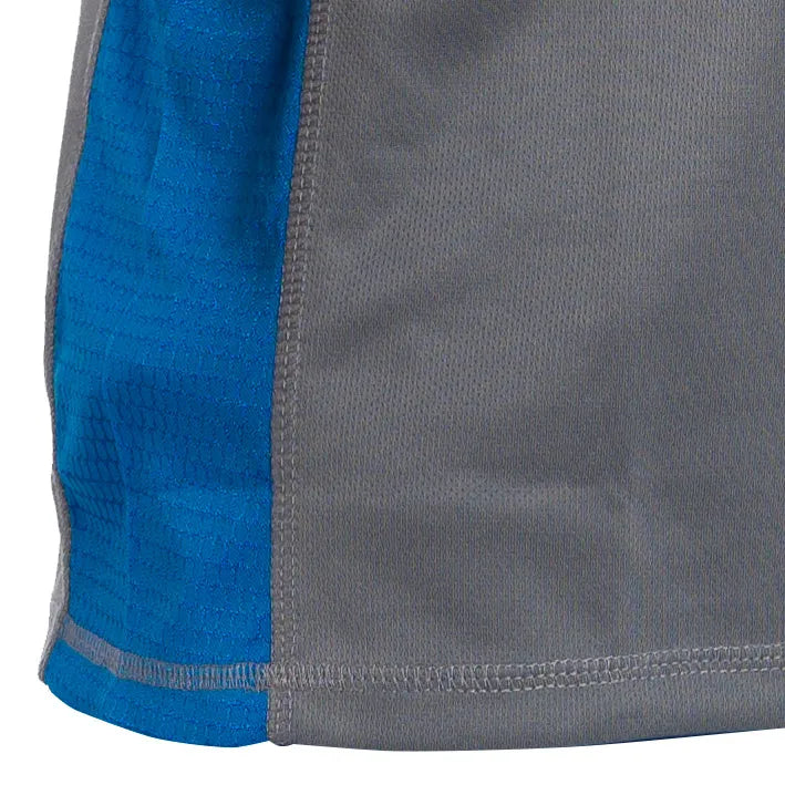 T-shirt de manga curta combinada JET GREY/ROYAL (1 UNIDAD)