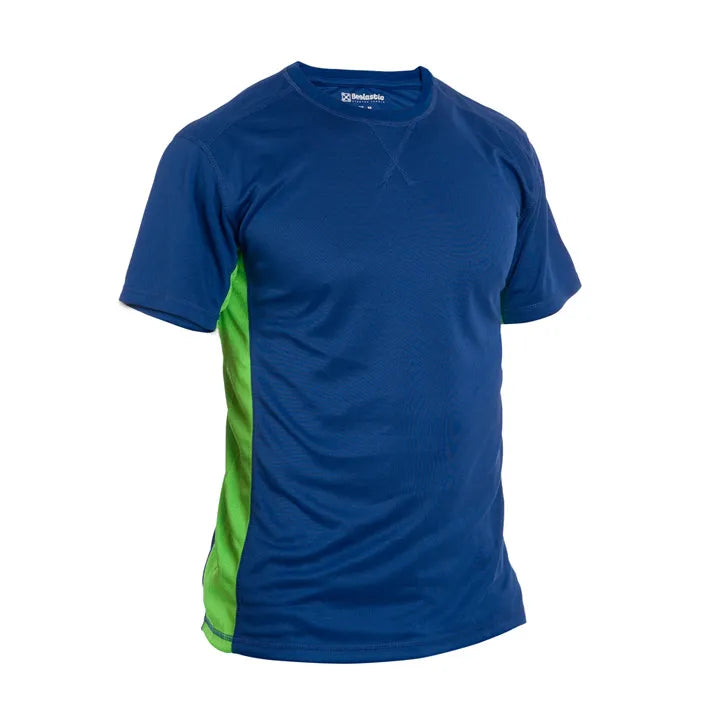 T-shirt de manga curta combinada JET NAVY/GREEN (1 UNIDAD)