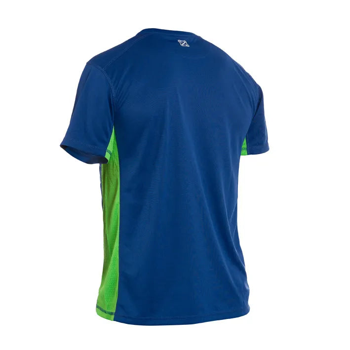 T-shirt de manga curta combinada JET NAVY/GREEN (1 UNIDAD)