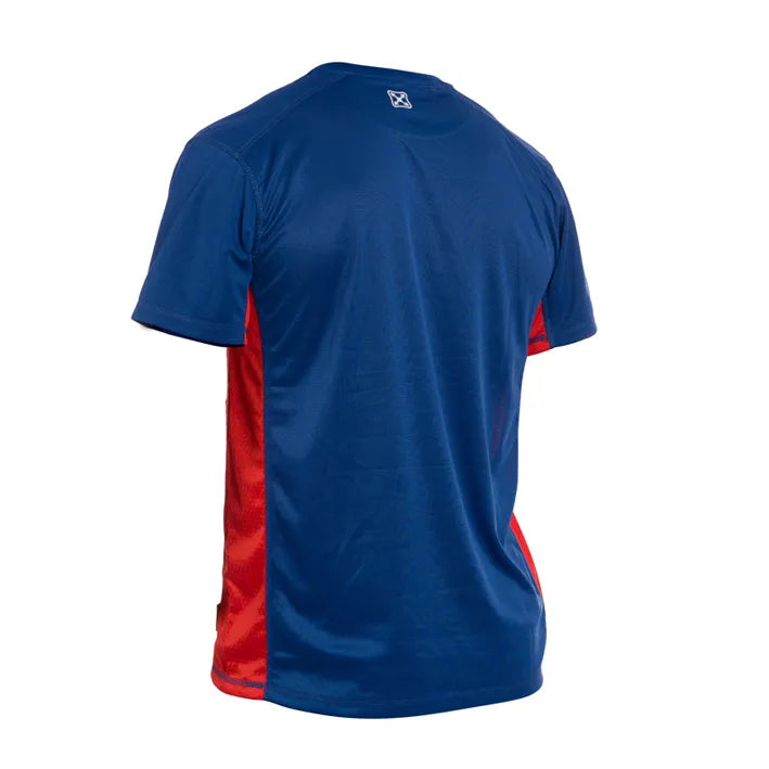 T-shirt de manga curta combinada JET NAVY/RED (1 UNIDAD)