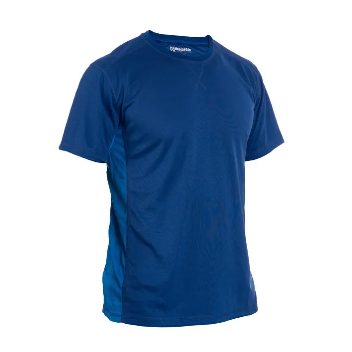 T-shirt de manga curta combinada JET NAVY/ROYAL (1 UNIDAD)