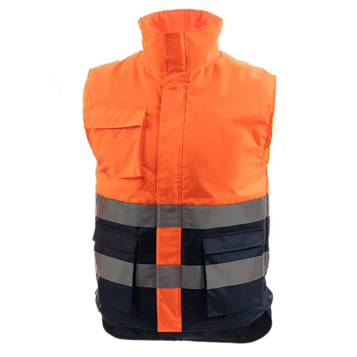Colete acolchado de alta visibilidad combinado ORION HV (1 UNIDAD)