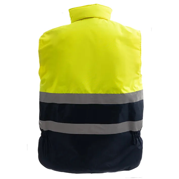 Colete acolchado de alta visibilidad combinado ORION HV (1 UNIDAD)