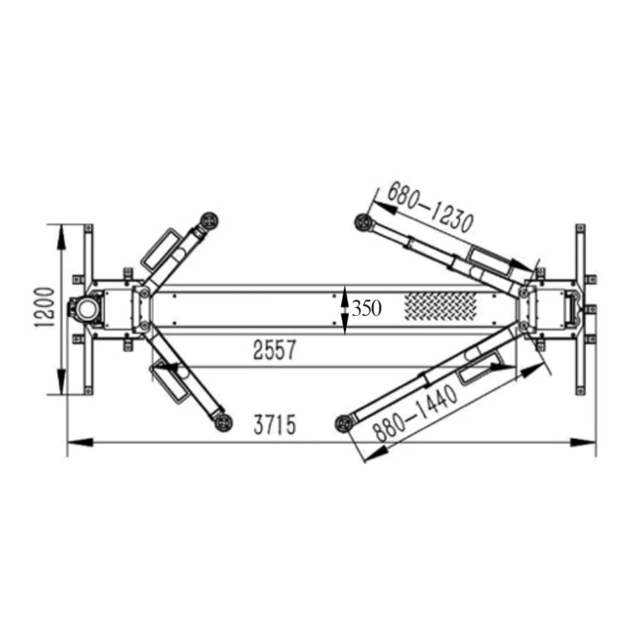 Elevador de 2 Colunas Electrohidraúlico – 4 TON