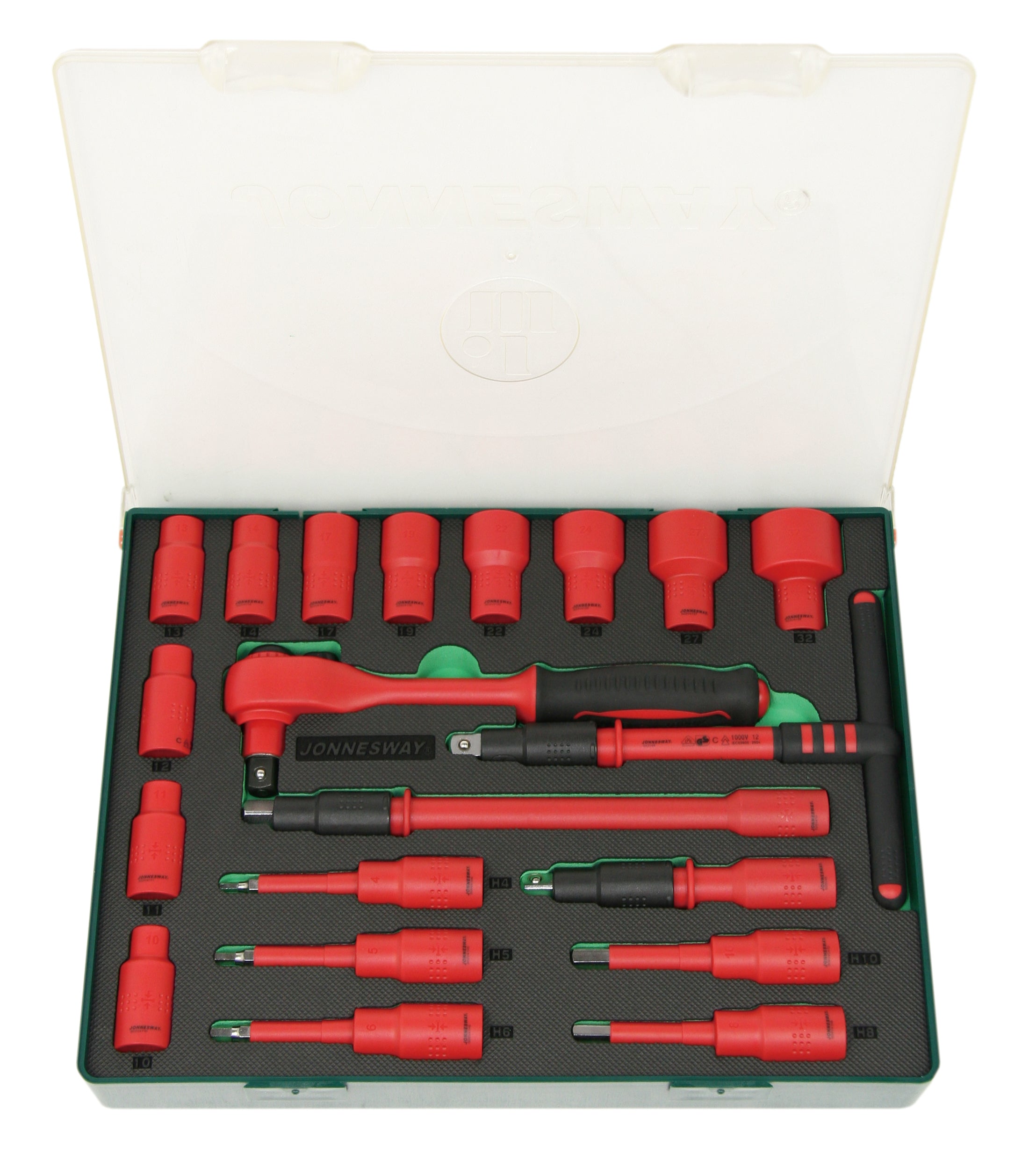 Jogo 20pcs 1/2"c/roquete isolado 1000V
