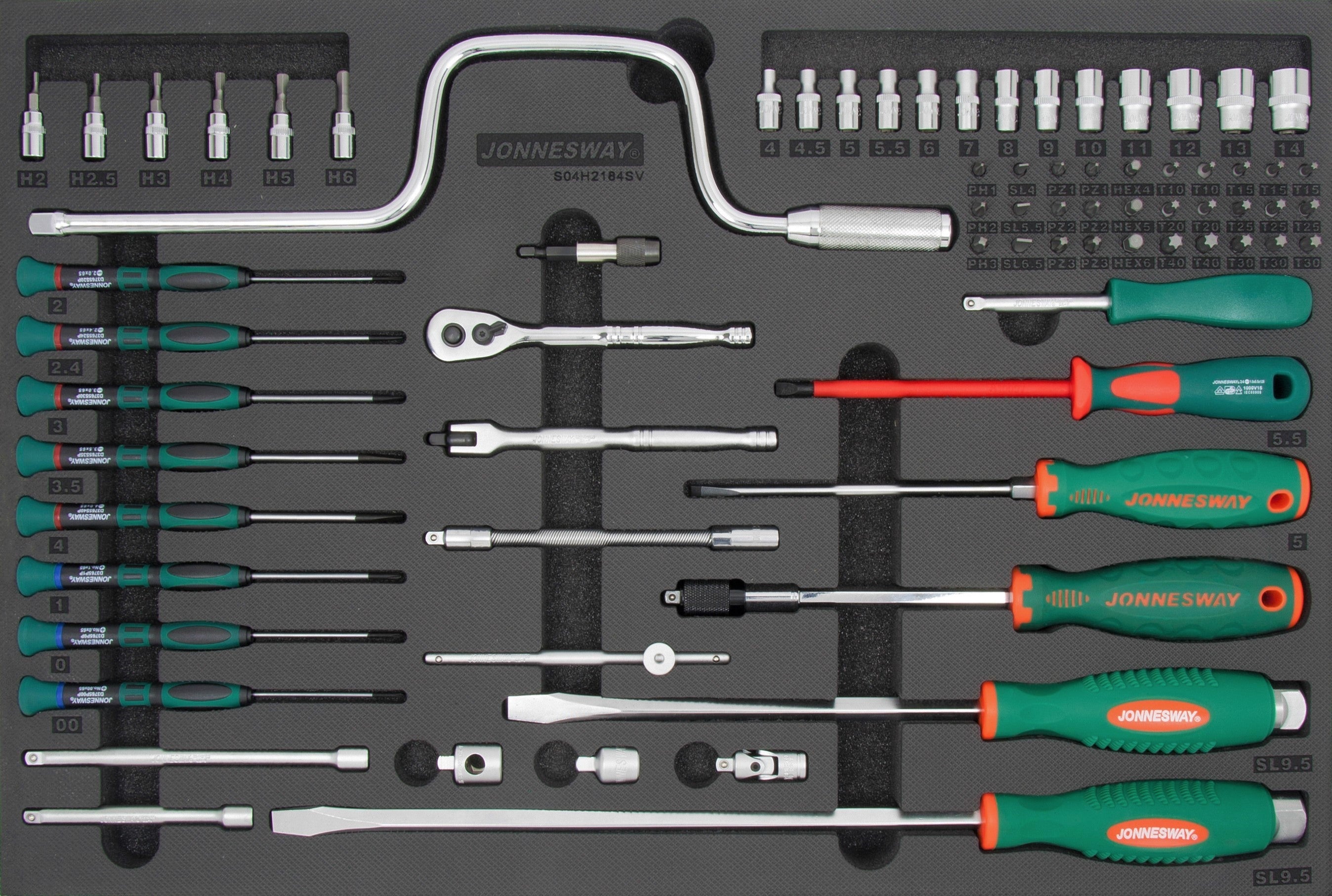 Tabuleiro Eva 74pcs 1/4"