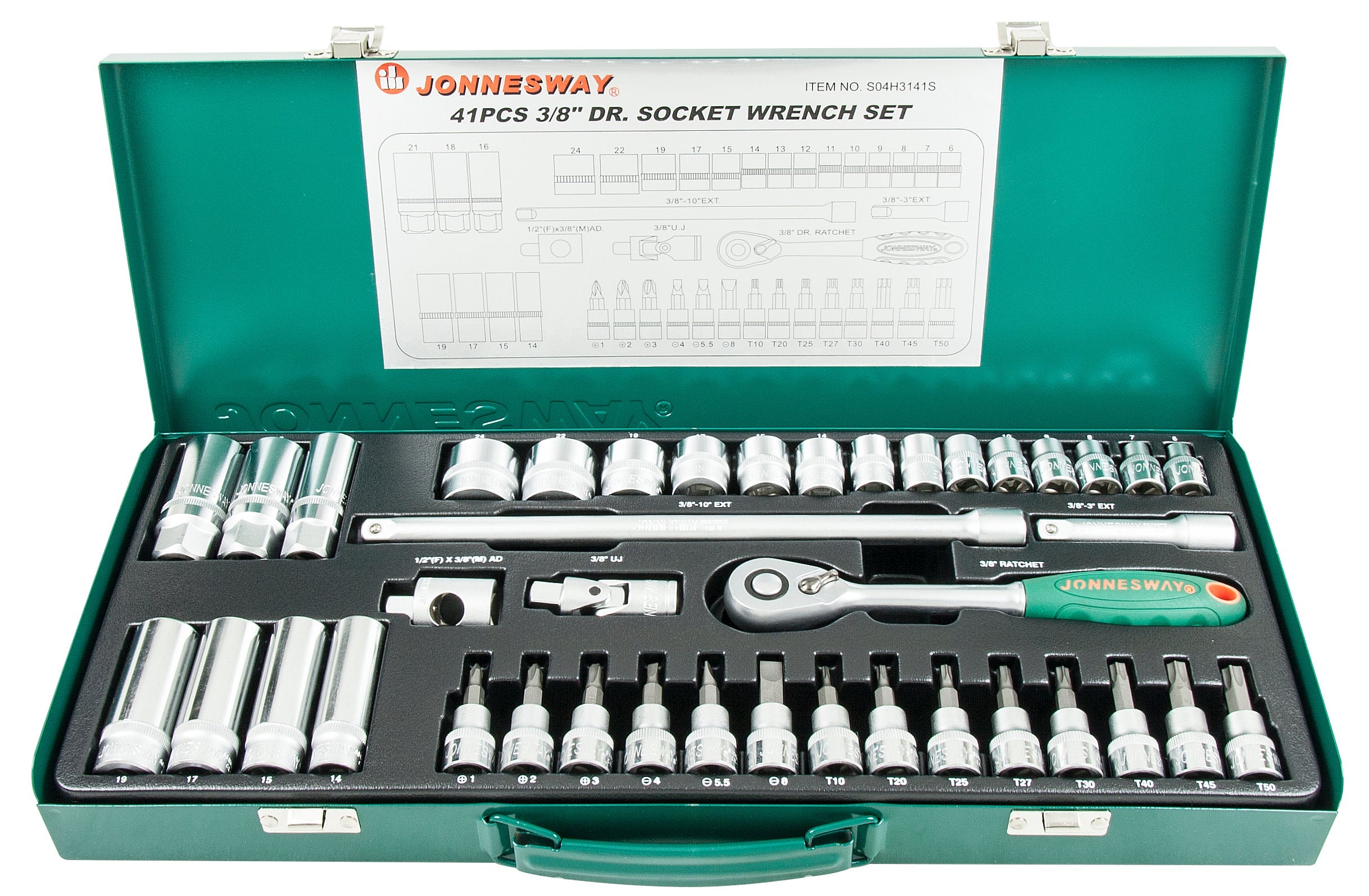 Jogo de 41 pcs 3/8"