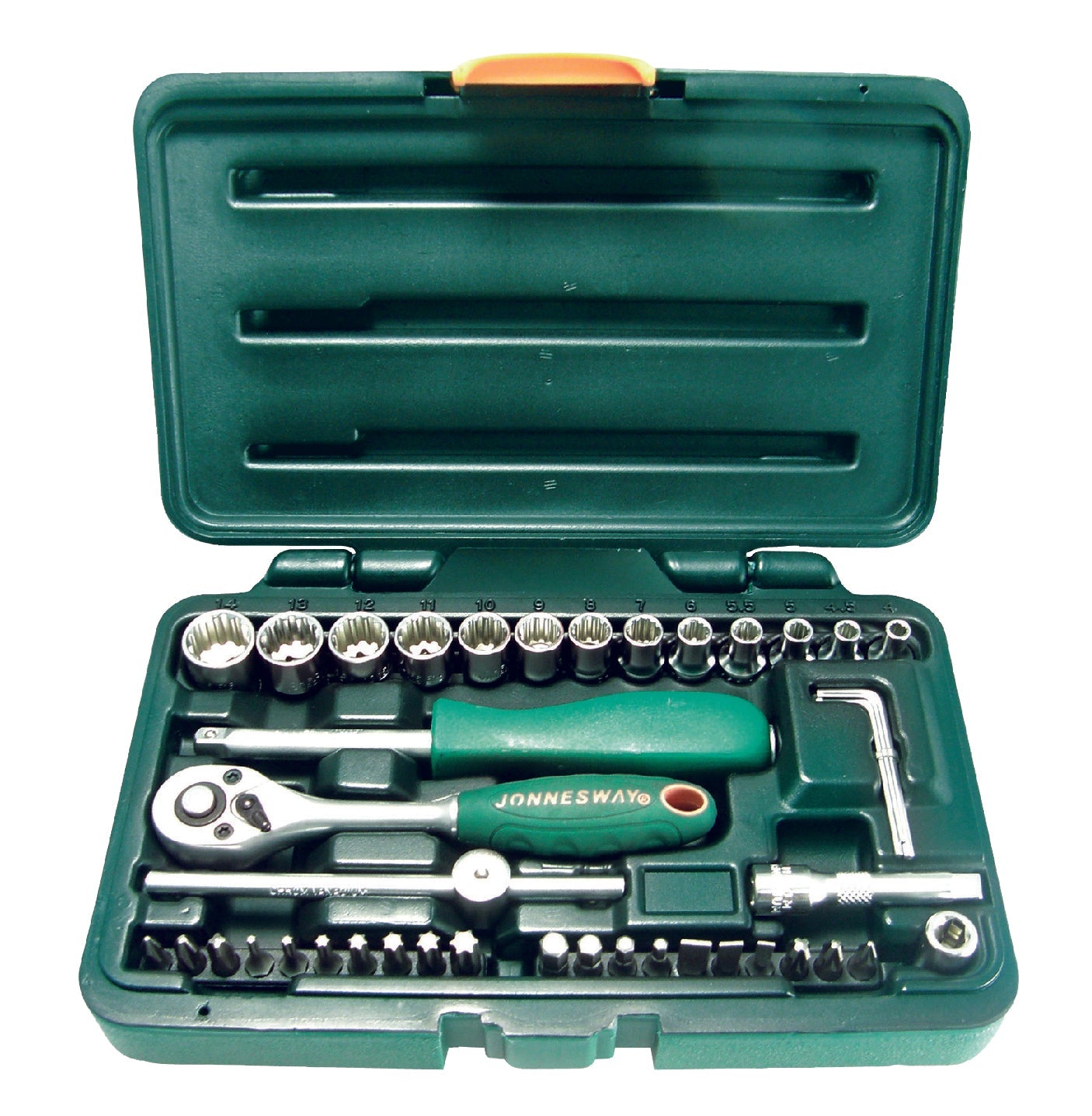 Jogo 41 pcs Super tech c/Roquete 1/4"