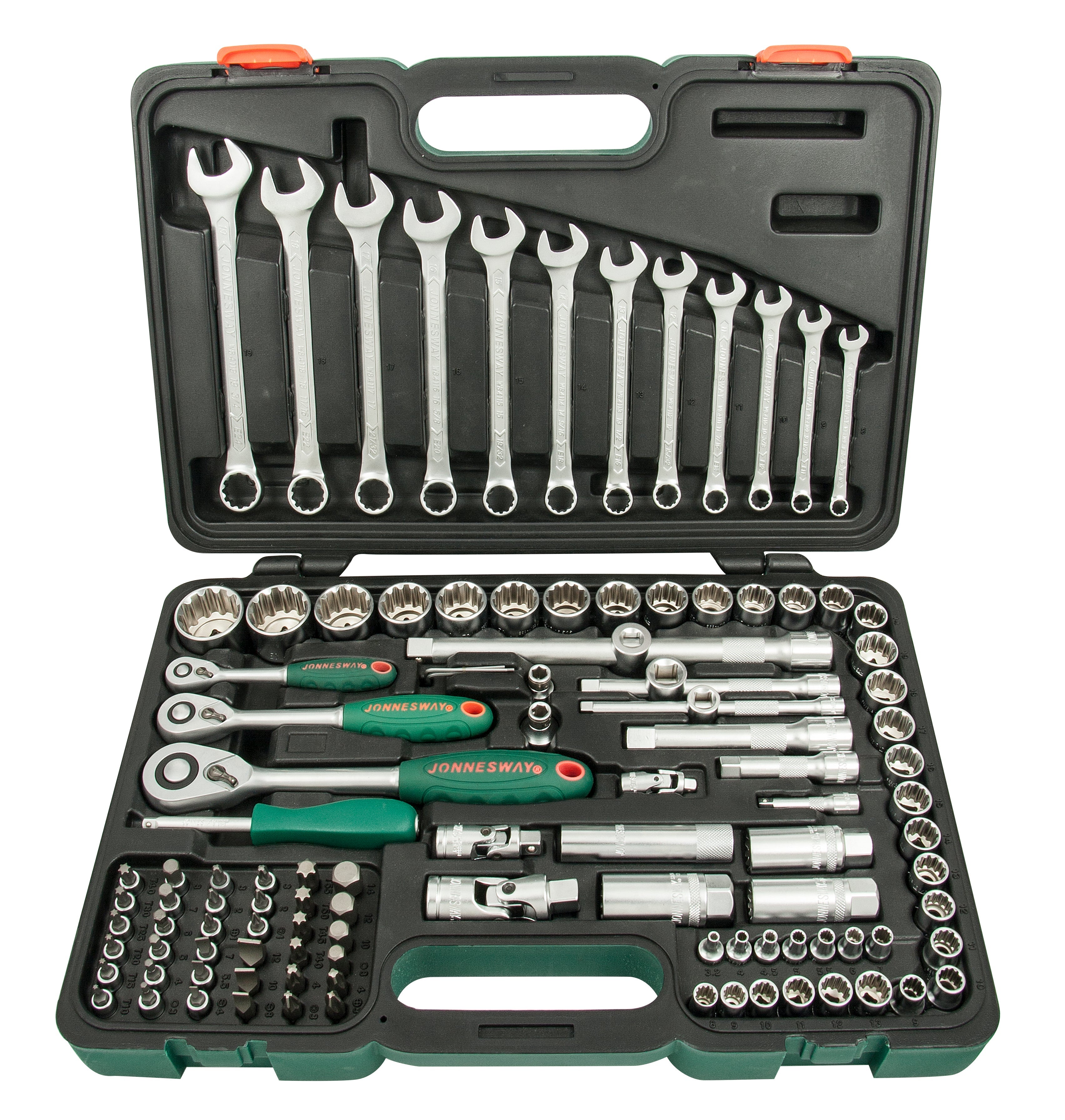Mala 111Peças 1/4", 3/8" e 1/2"