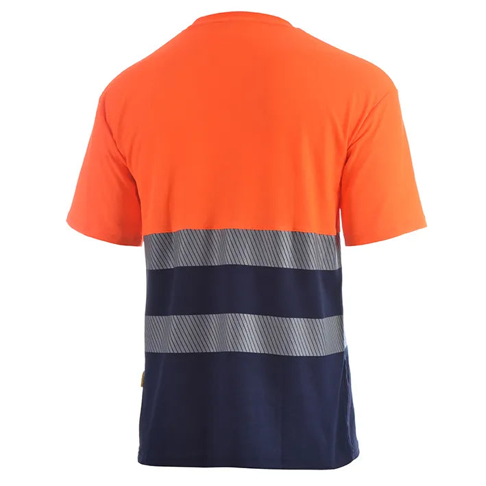 T-shirt de manga curta de alta visibilidade combinada com banda segmentada SUGAR HV (1 UNIDAD)