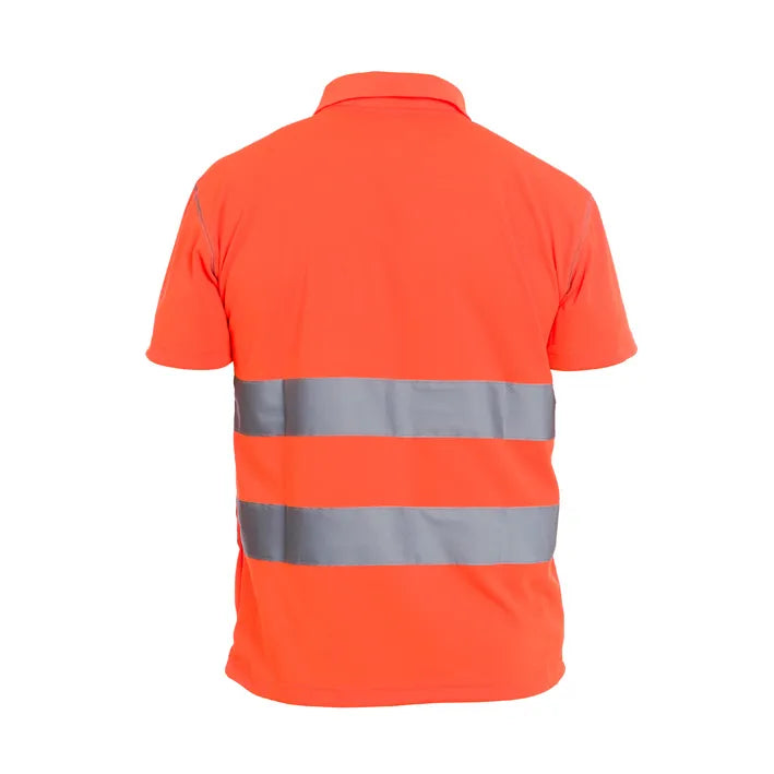 Polo de manga curta de alta visibilidade unicolor TAIL HV (1 UNIDAD)