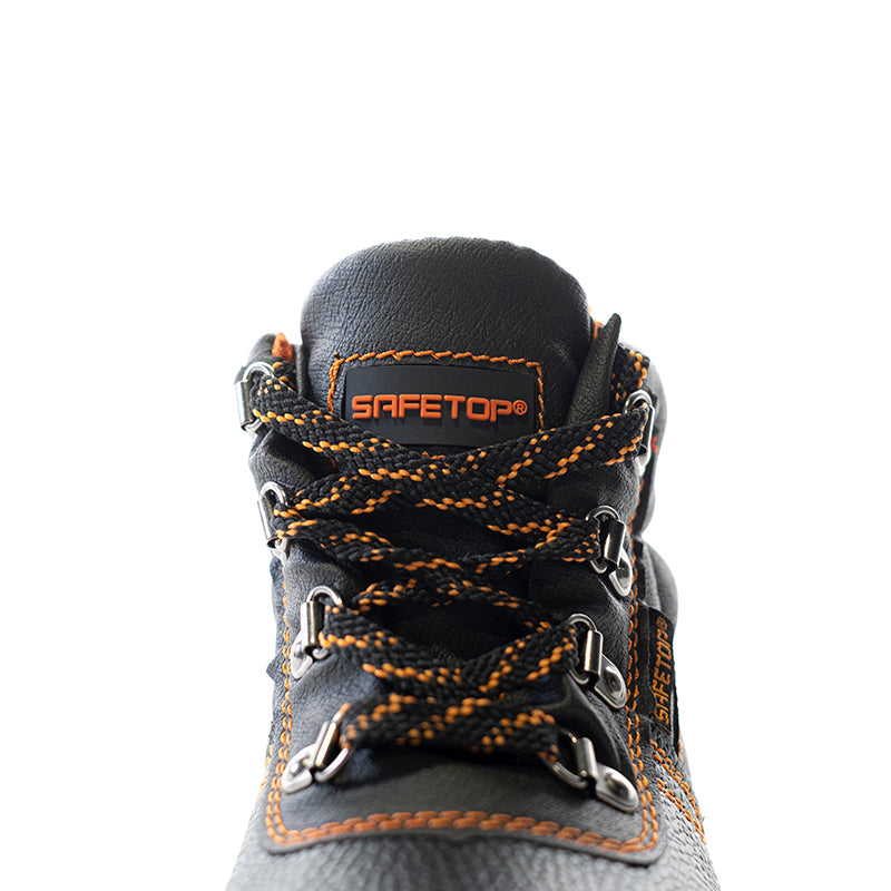 ABELIO, bota de couro bovino com cadarço S1P