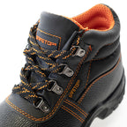 ABELIO, bota de couro bovino com cadarço S1P