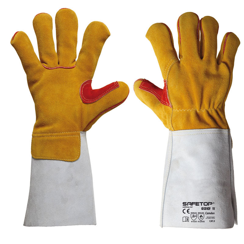 ACADIA, luva de soldagem com polegar reforçado, tamanho único (12 pares)