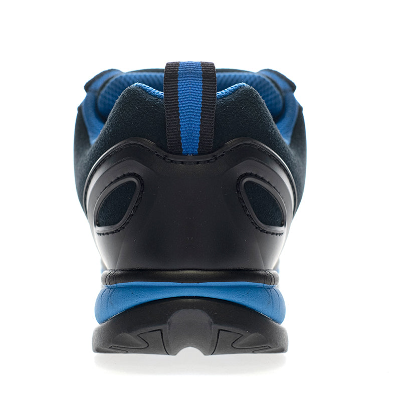 BAIO Azul, sapato S1P, couro nobuck, sola EVA sem metal
