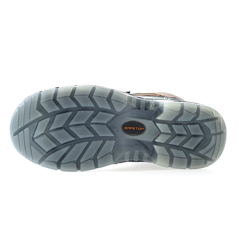 BAMIO, bota S1P em couro bovino marrom