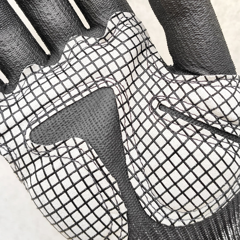 BLADELUX, luva D resistente a cortes com acolchoamento na palma (12 pares)