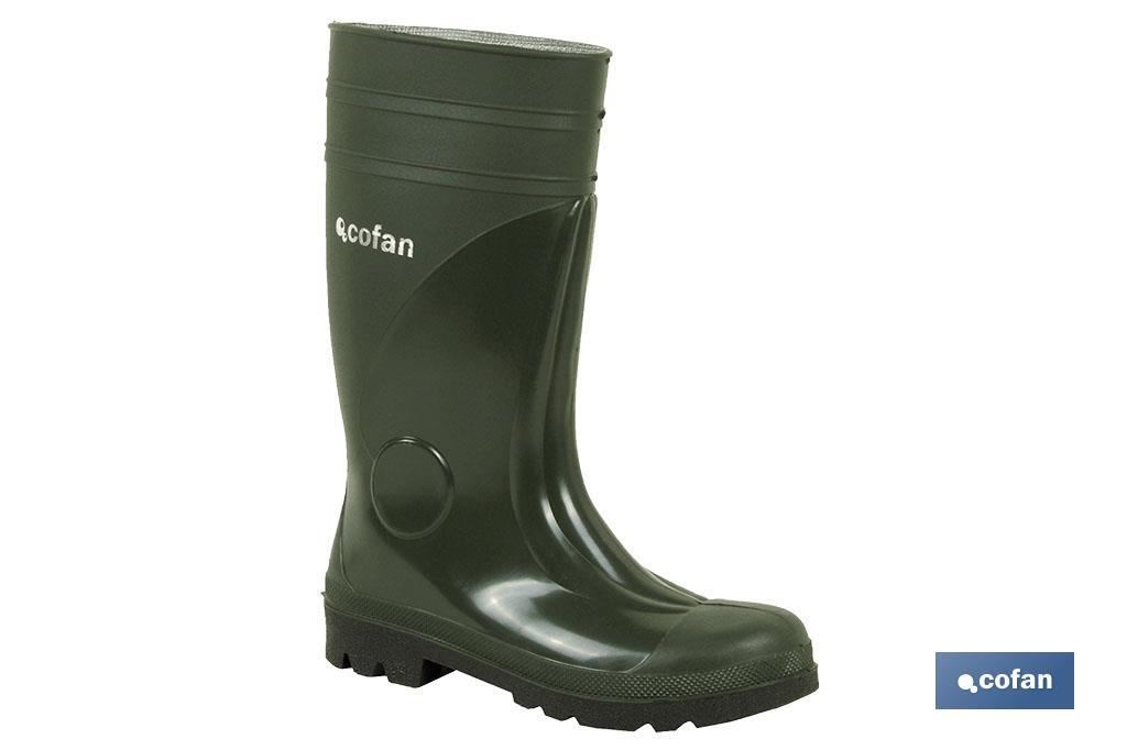 Bota de √Ågua | Cor Verde | Segurança S5 | Fabricada em PVC | Biqueira e Palmilha de Aço