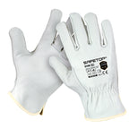 BRION SUPREM, luva de couro integral branco 100ºC S. 7-11 (12 pares)