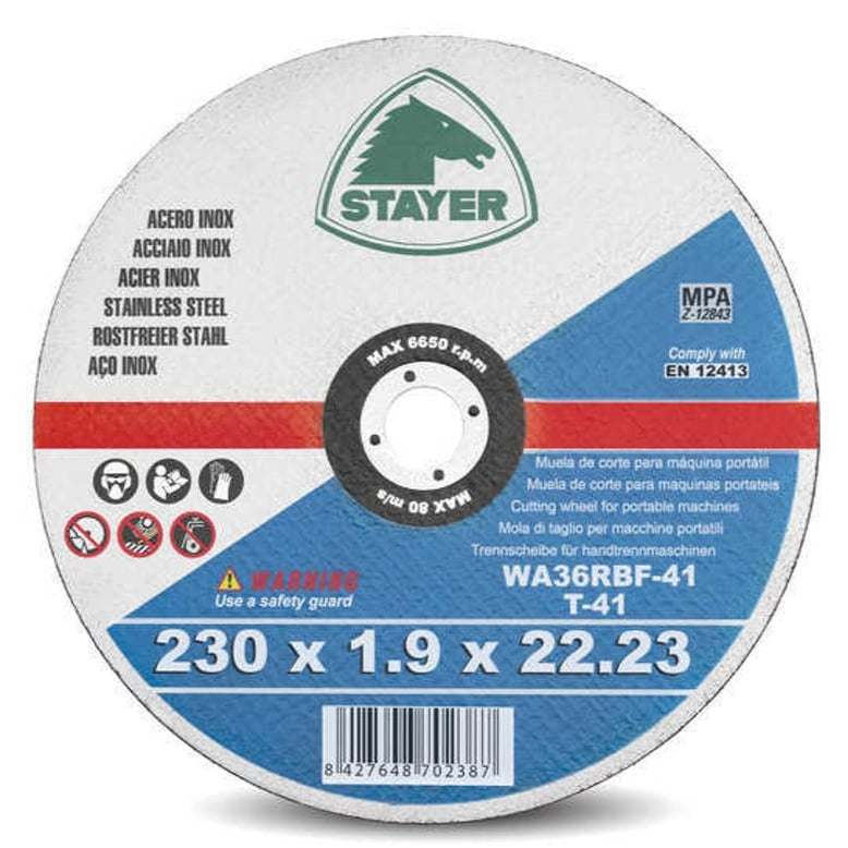 Disco de Corte HSS / Inox 230mm (50 Unidades)