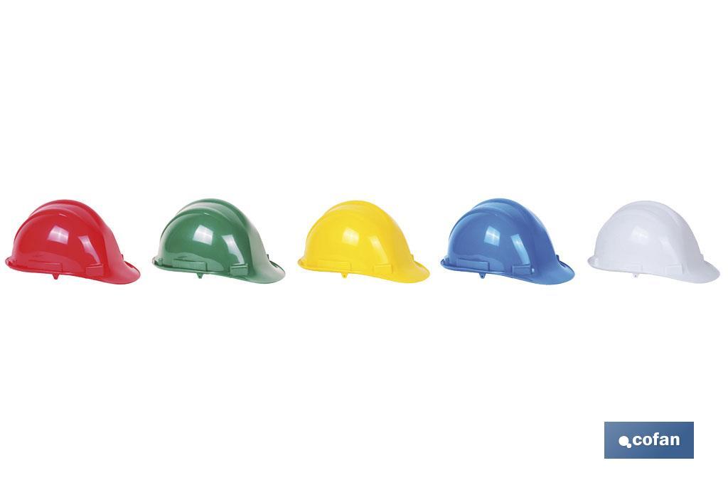 Capacete de Obra | Com regulador | Fabricado em ABS e Polipropileno | Varias Cores