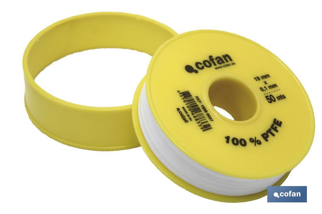 Rolo PTFE de 19mm x 0,10mm