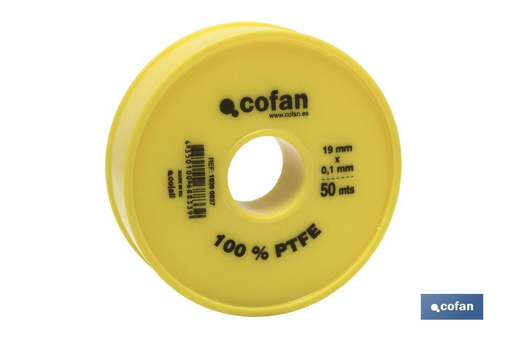 Rolo PTFE de 19mm x 0,10mm