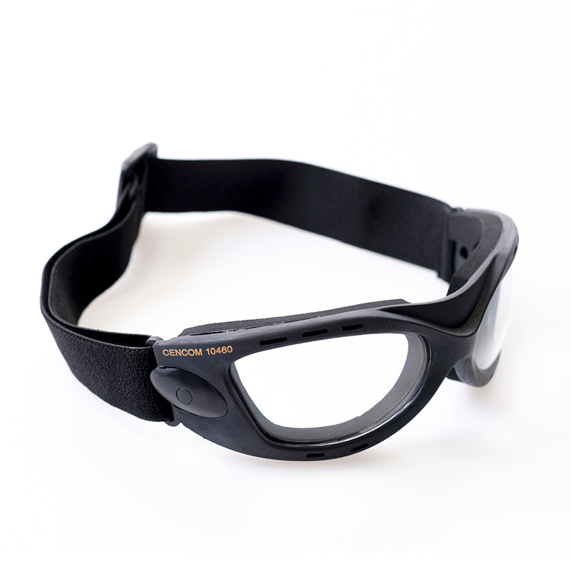 CENCOM, óculos estilo aviador ventilados, ocular transparente 1F (12 Unidades)