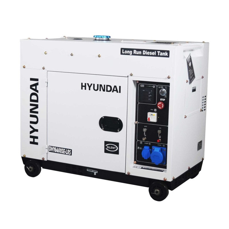 Gerador a diesel DHY6600SE-LRS para instalação solar Hyundai de 5,3 kW (HY-DHY6600SE-LRS)
