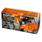 DIAMOND SAFE, luva química de nitrilo diamante laranja (50 unidades)