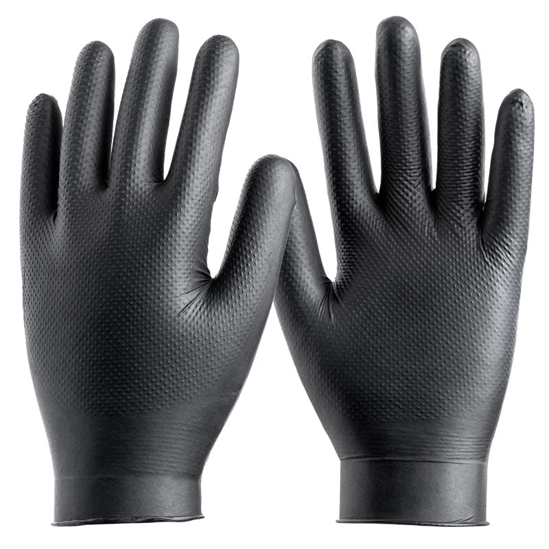 DIAMOND SAFE, luva química de nitrilo preta com revestimento de diamante (50 unidades)