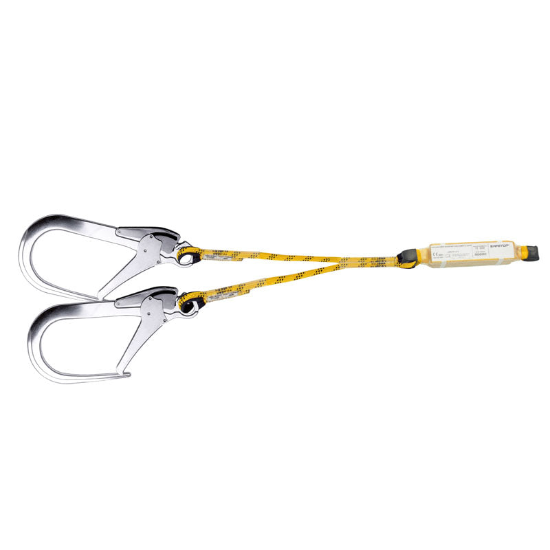 CORDA DUPLA 1,8 m, absorvedor + mosquetões supermaxi 110 mm