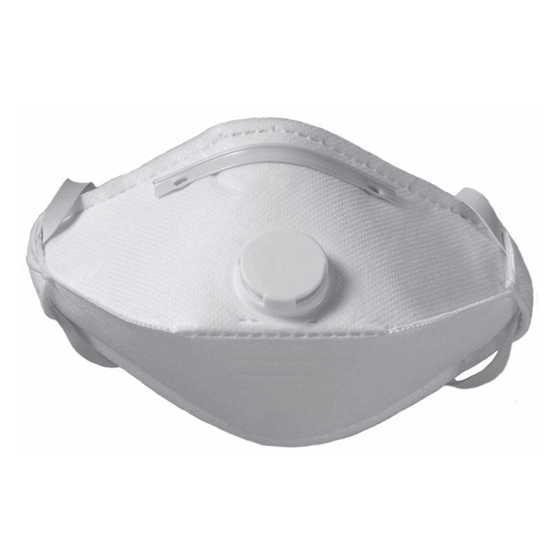 FFP1 NR D, máscara dobrável horizontal com válvula DESCAT. (12 unidades)