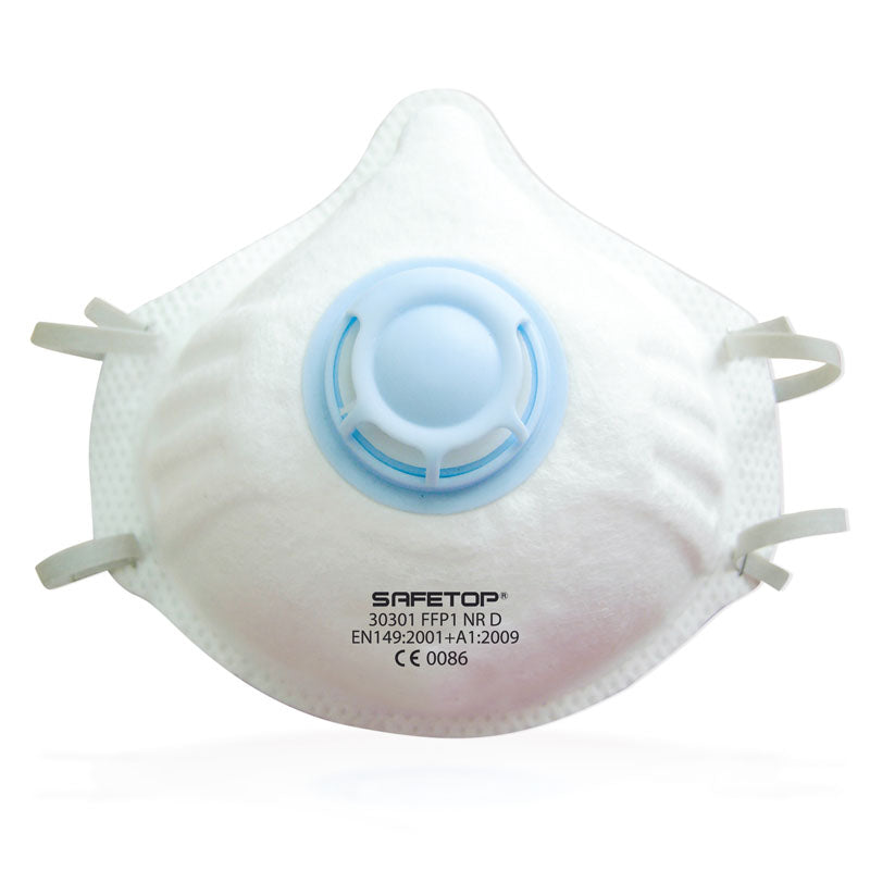 FFP1 NR D, máscara pré-formada com válvula (12 Unidades)