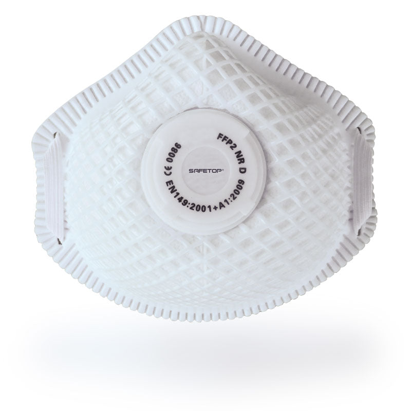 FFP2 NR D, máscara de segurança com válvula não metálica  (10 Unidades)