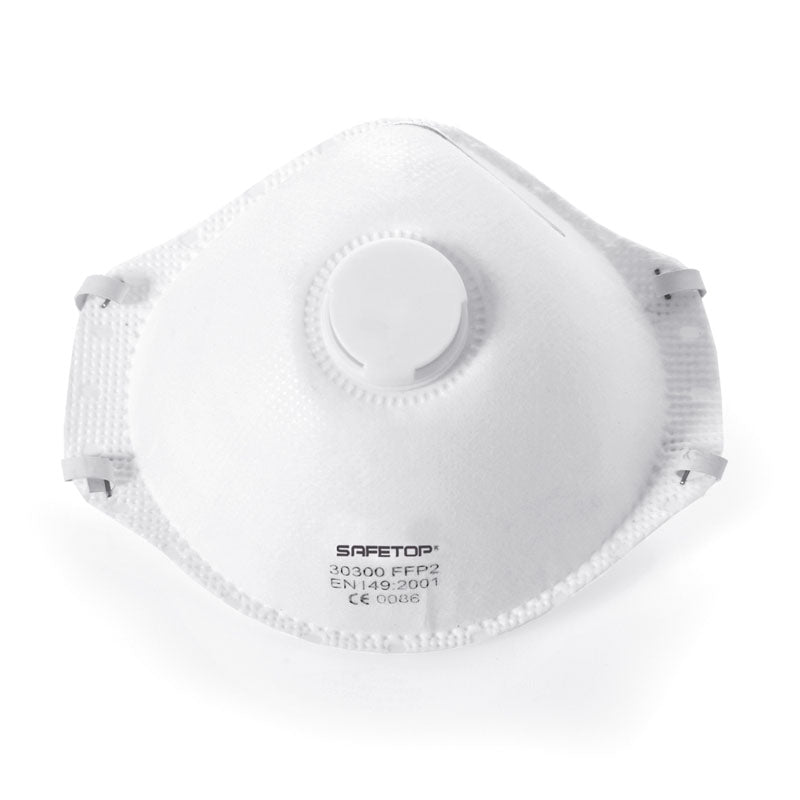 FFP2 NR D, máscara pré-formada com válvula (12 Unidades)