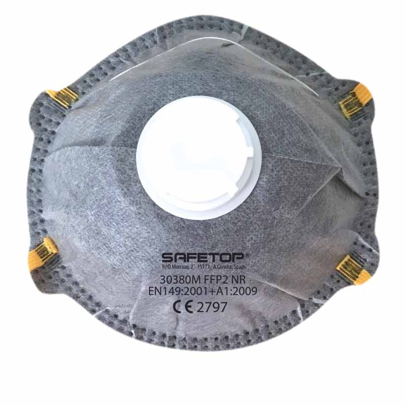 FFP2 NR EMÉ SERIES, máscara com carvão ativado e válvula (12 Unidades)