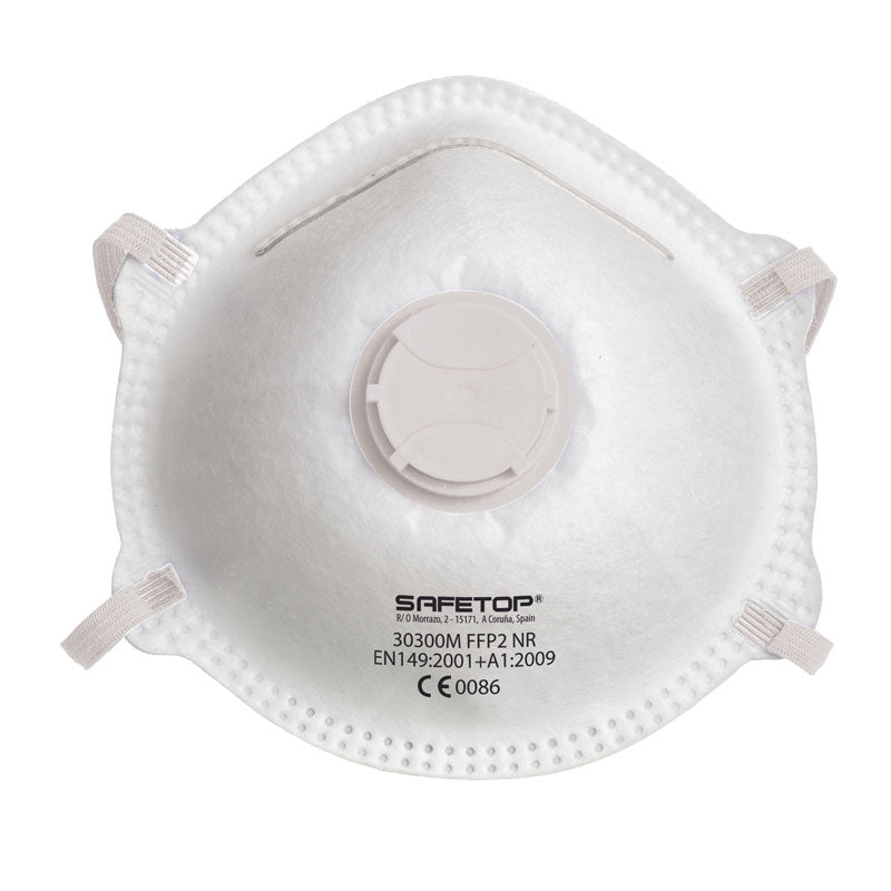 FFP2 NR EMÉ SERIES, máscara pré-formada com válvula sem grampos (12 Unidades)