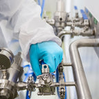 FLEXTRIL FLOCKED, luvas de nitrilo para alimentos e produtos químicos (12 pares)