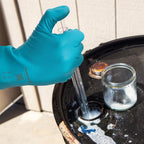 FLEXTRIL FLOCKED, luvas de nitrilo para alimentos e produtos químicos (12 pares)