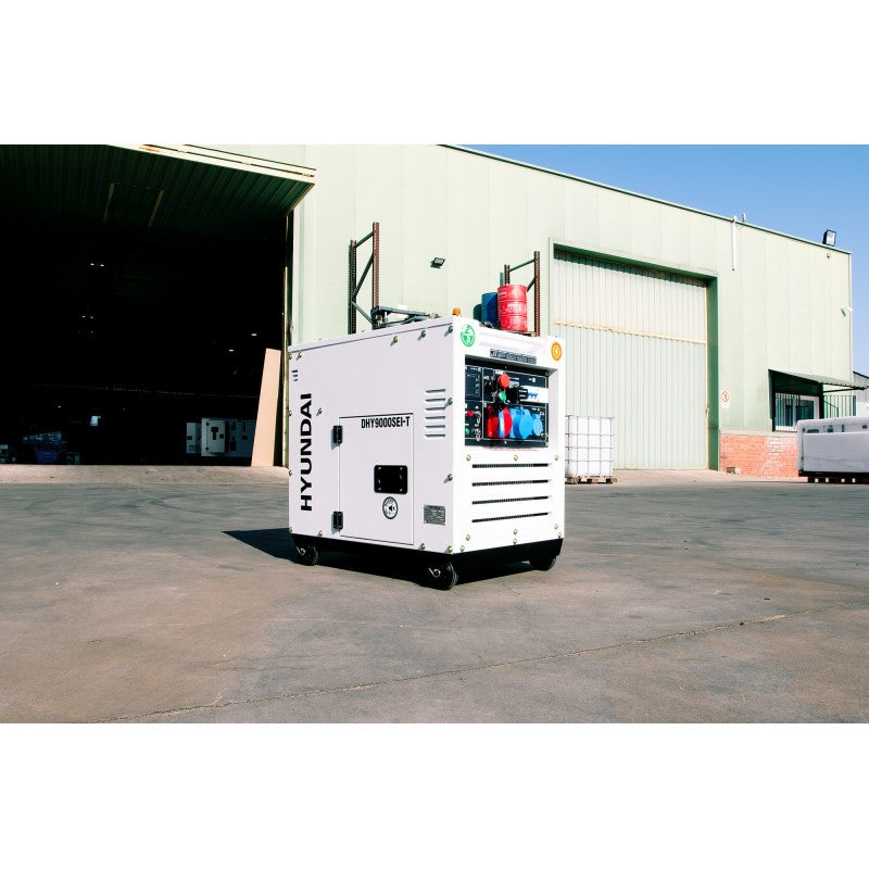 Gerador inversor a diesel trifásico DHY9000SEI-T de 6500 W (HY-DHY9000SEi-T)