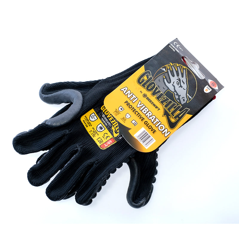 GLOVEZILLA-VIBRASTOP, luva antivibração ISO 10819