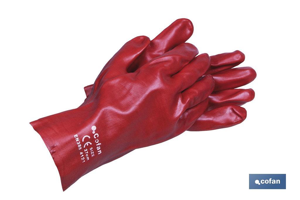 Luvas PVC impremeáveis 35cm