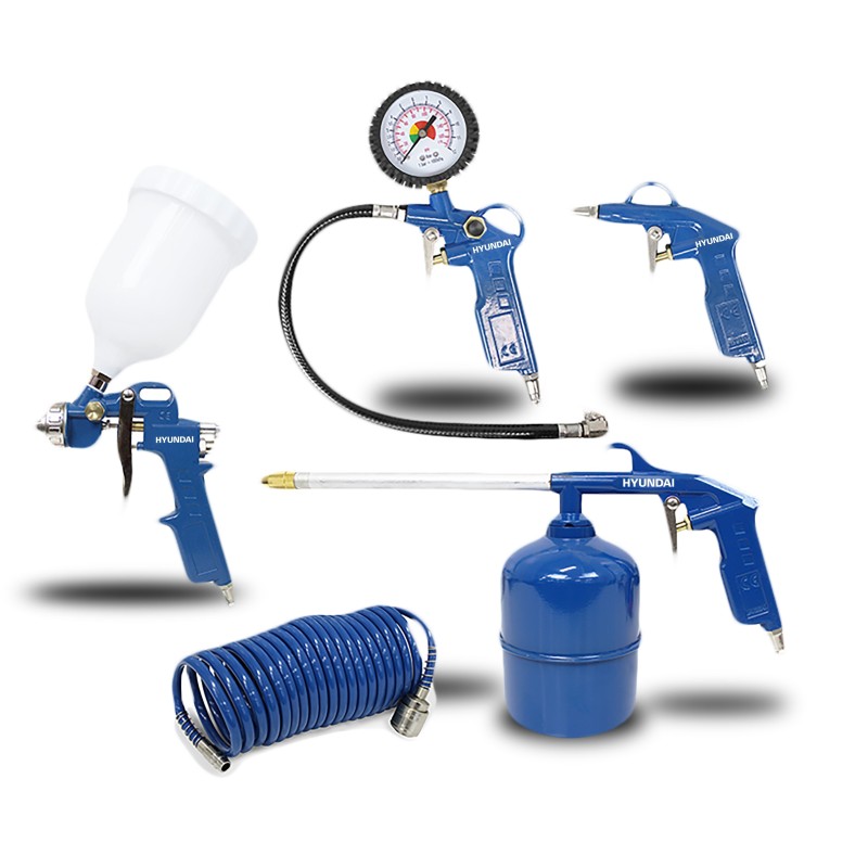Kit de ferramentas pneumáticas Hyundai HY-55901 com 5 peças (HY-55901)