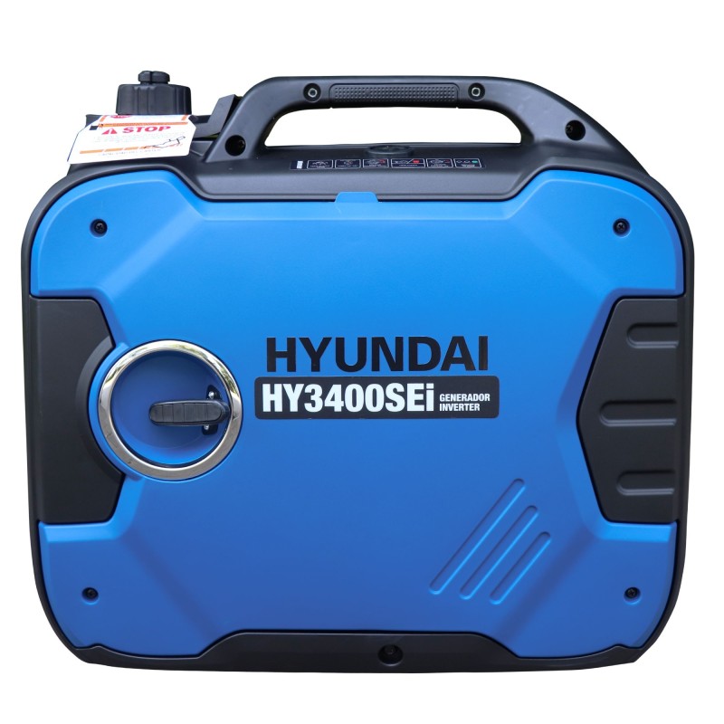 Gerador elétrico inversor a gasolina HYUNDAI HY3400SEi de 3,4 kW (HY-HY3400SEi)