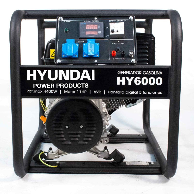 Gerador a gasolina monofásico HY6000 de 4,4 kW (HY-HY6000)