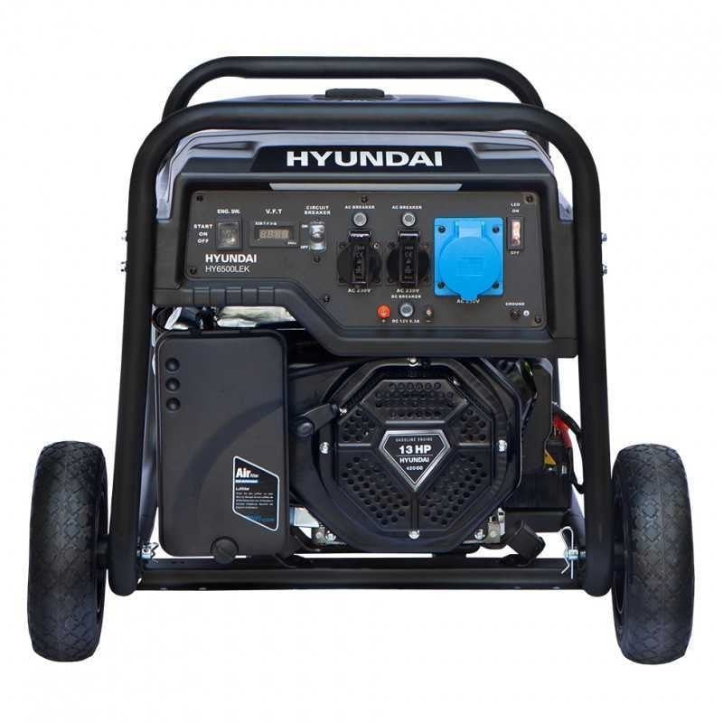 Gerador a gasolina monofásico HY9100LEK de 6,5 kW (HY-HY9100LEK)